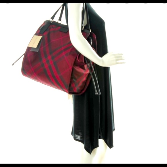 Burberry Handbags - Burberry Buckleigh Packable Nylon Vertical Tote Bag